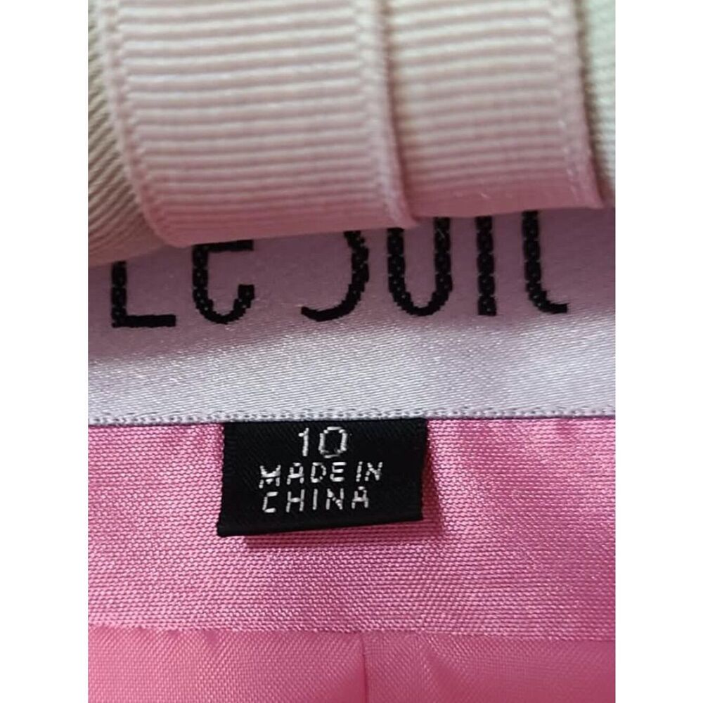 Le Suit Pink Skirt Suit size 10 - Picture 4 of 11